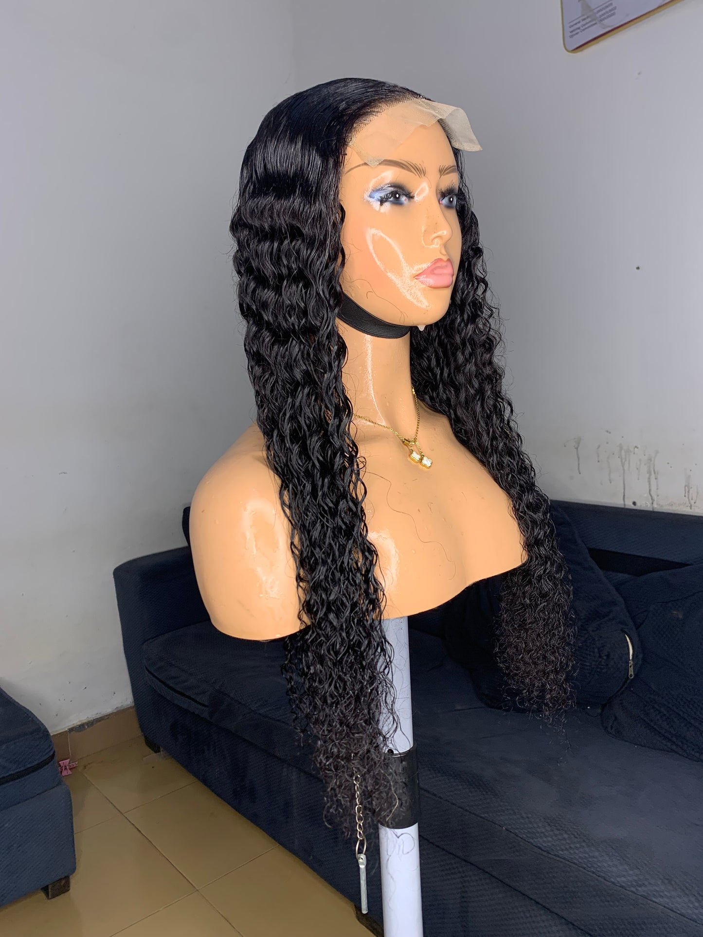 22-Inch Closure Wig – Gorgeous Deep Waves, Natural Look